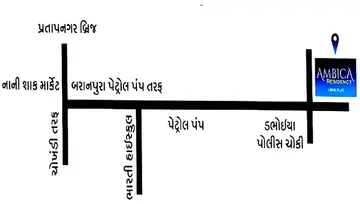 Location of Shreenathji Ambica Residency - Image 182482