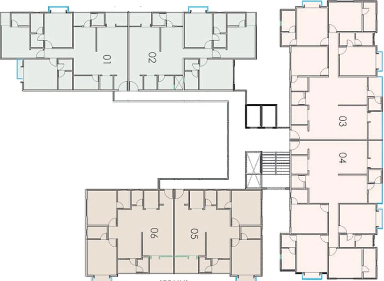 Floor Plan of Satyanand Royal Arc in Alkapuri, Vadodara - Image 194520