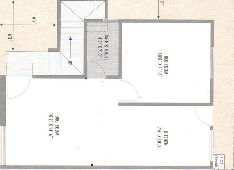 1 BHK House/Villa in Satyam Tenements in Bill, Vadodara - Image 824154