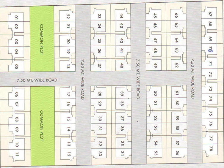Floor Plan of Satyam Tenements in Bill, Vadodara - Image 194021