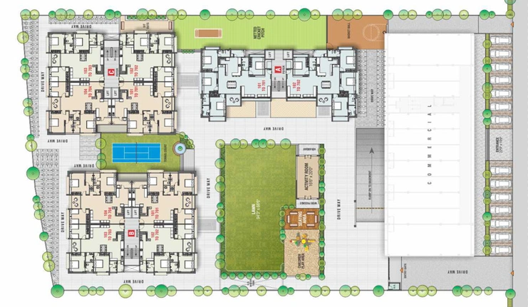 Master Plan of Fortune Atlantis in Kudasan, Gandhinagar - Image 98644