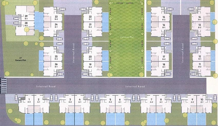 Master Plan of Khodiyar Seven 9 Villa in Chhani, Vadodara - Image 193853