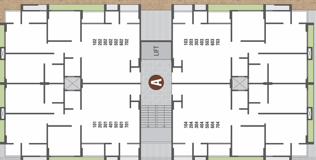 Floor Plan of RK Neelkanth Ocean in Vavol, Gandhinagar - Image 98769