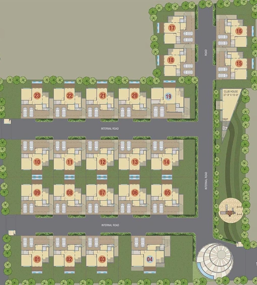 Master Plan of Sanskar Maple Homes in New Alkapuri, Vadodara - Image 185854