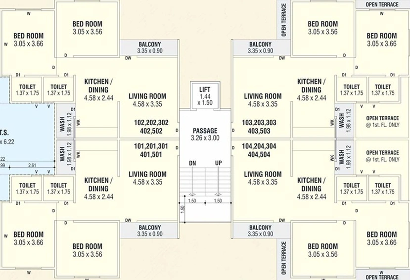Floor Plan of Shiv Castle Pearl in Sevasi, Vadodara - Image 183669