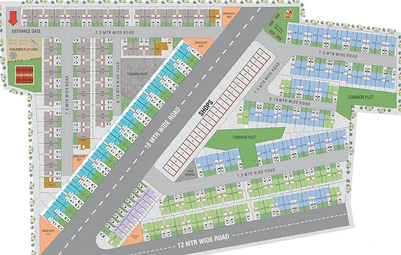 Master Plan of Shiv Residency in Tarsali, Vadodara - Image 194776