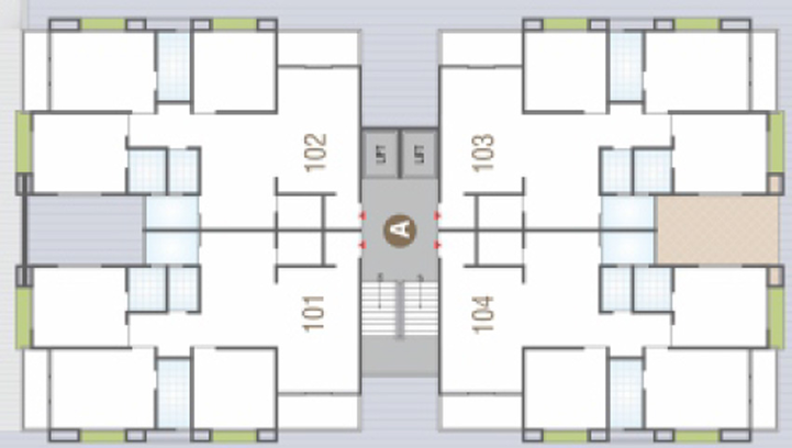 Floor Plan of Jhy Beverly Hills in Nana Chiloda, Ahmedabad - Image 99252
