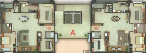 Floor Plan of Laxmi Aarambh in Vesu, Surat - Image 176436