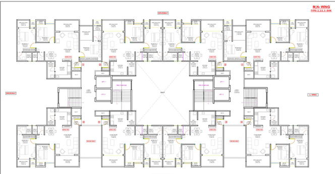 Floor Plan of Sukhwani Kingsley in Thergaon, Pune - Image 995