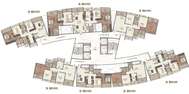 Floor Plan of Sai World Empire in Kharghar, Navi Mumbai - Image 98061