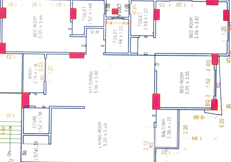 3 BHK Flat in Ved Viviana Flats in Pal, Surat - Image 820057