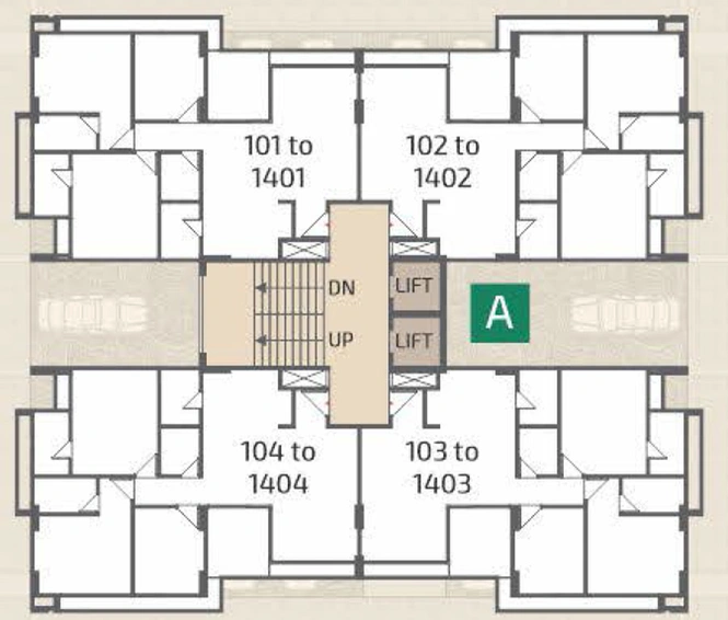 Floor Plan of Nirman Satva in Adalaj, Ahmedabad - Image 98875