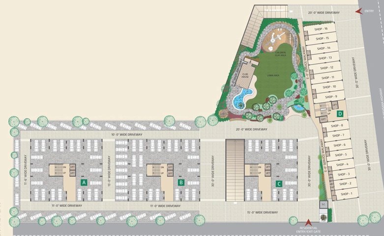 Master Plan of Nirman Satva in Adalaj, Ahmedabad - Image 98876