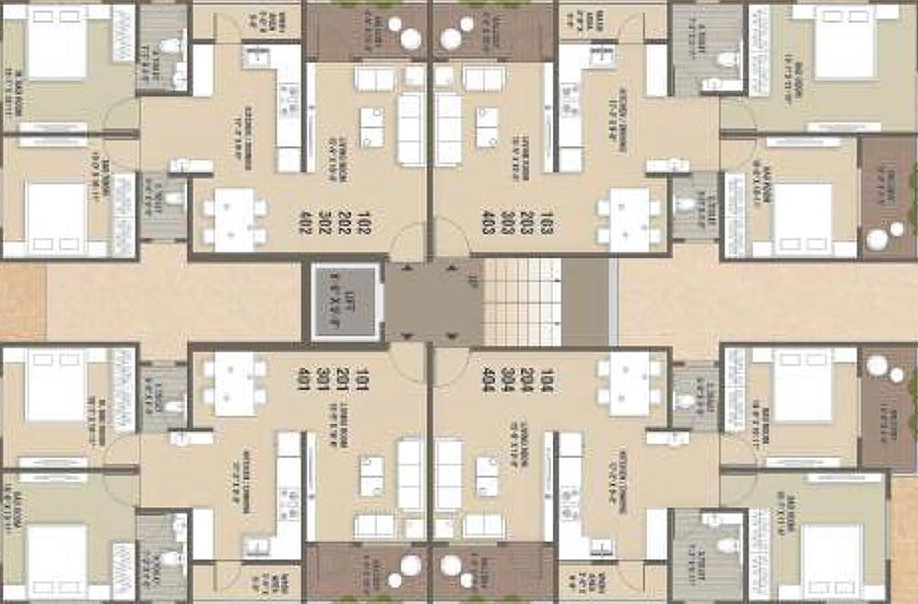 Floor Plan of Shivam Mahant Villa in Kalali, Vadodara - Image 187387