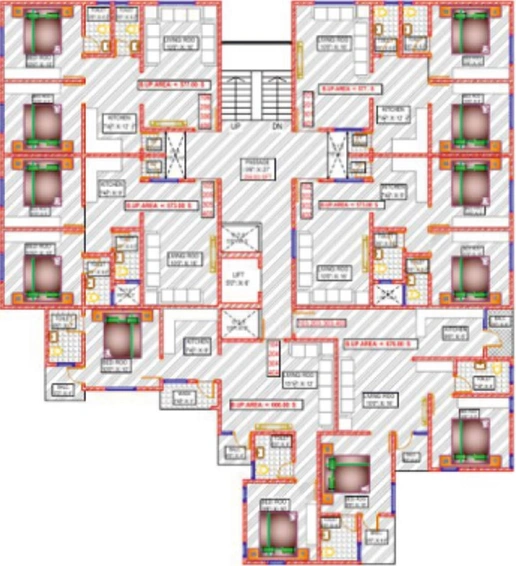 Master Plan of Prathamesh Raj Niwas in Navapura, Vadodara - Image 193324