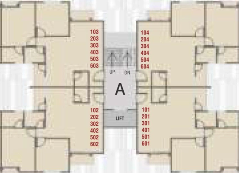 Floor Plan of Shiv Shakti Shivalay Green in Ankhol, Vadodara - Image 194874