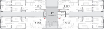 Floor Plan of Nilamber Bellissimo 3 in Vasna Bhayli Main Road, Vadodara - Image 190670