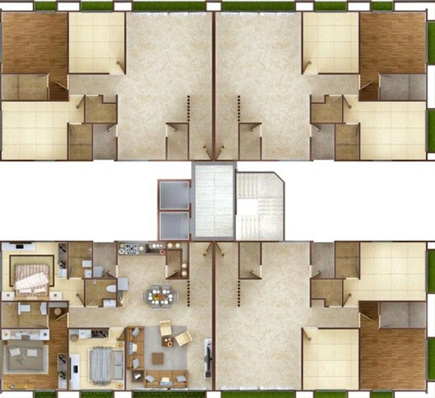 Floor Plan of Someshwar Rivoli Heights in Vesu, Surat - Image 177418