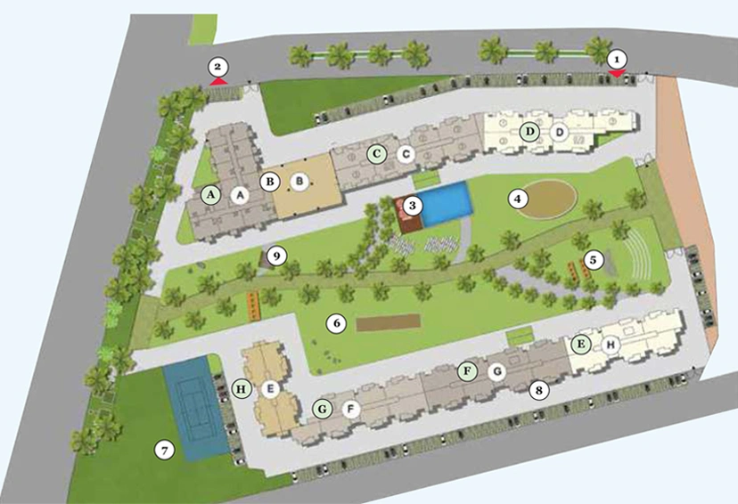 Master Plan of Ukn Belvedere in Devanahalli, Bangalore - Image 98896