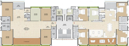 Floor Plan of Tapi River Scape in Mota Varachha, Surat - Image 177336