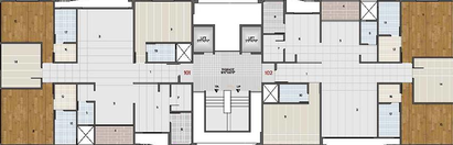 Floor Plan of Yashasvi Siddhi Elysees in Bhimrad, Surat - Image 179292