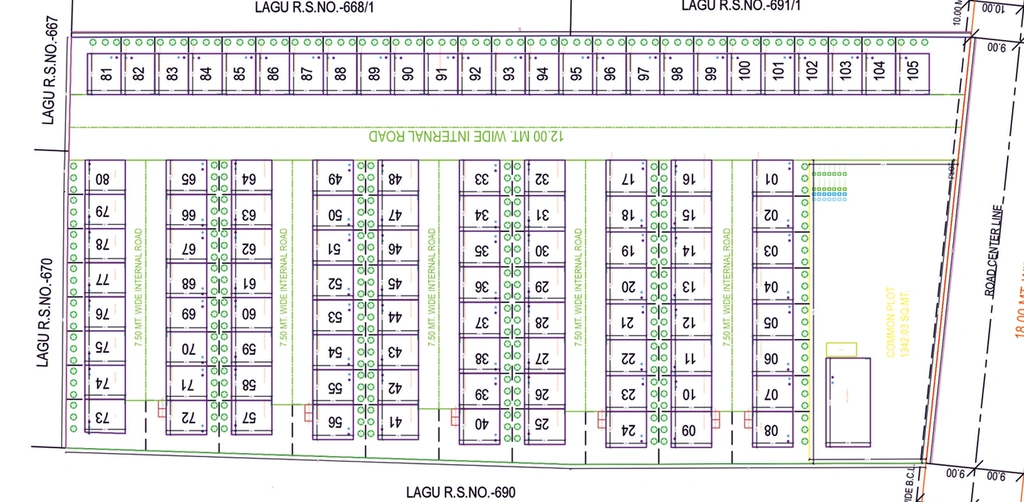 Master Plan of Angel Spring Blossom in Karjan, Vadodara - Image 99099