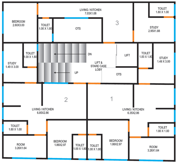 Floor Plan of Balaji Avadhoot Astha in Kevdabaug, Vadodara - Image 98908