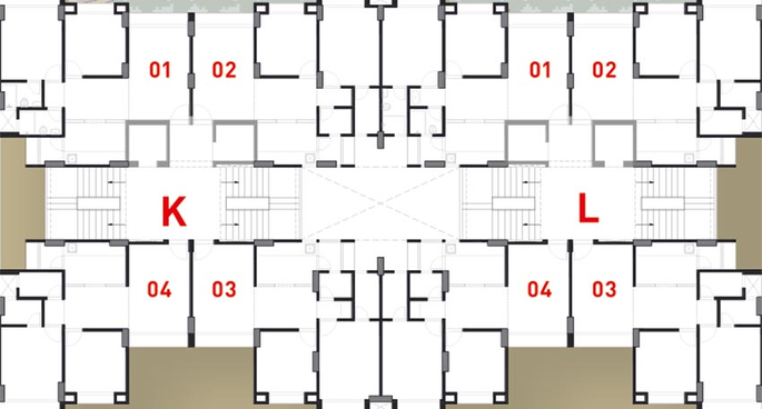 Floor Plan of Swaminarayan Green City in Kamrej, Surat - Image 179933