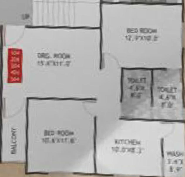 2 BHK Flat in Safi Aqsa Avenue in Tandalja, Vadodara - Image 820697