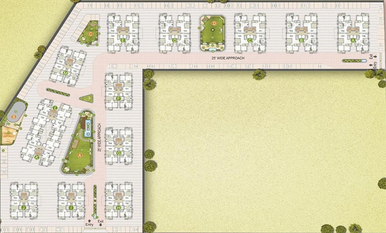 Master Plan of Rameshwaram Greens in Althan, Surat - Image 177098