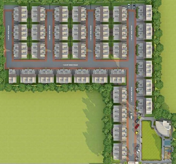 Master Plan of Angel Bliss in Bill, Vadodara - Image 182765