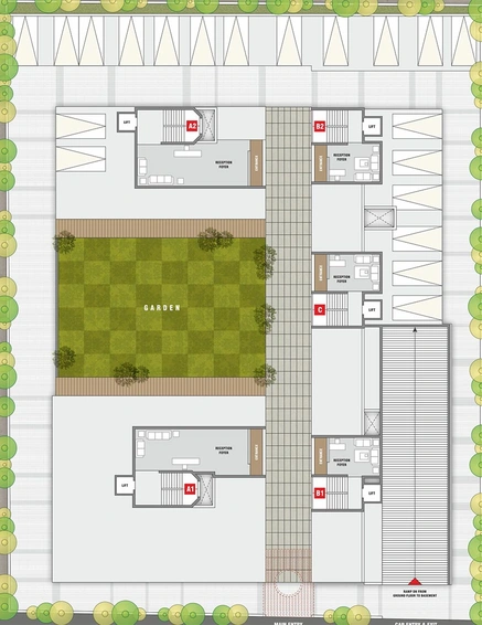 Master Plan of Someshwar Shaligram Flats in Vesu, Surat - Image 178905