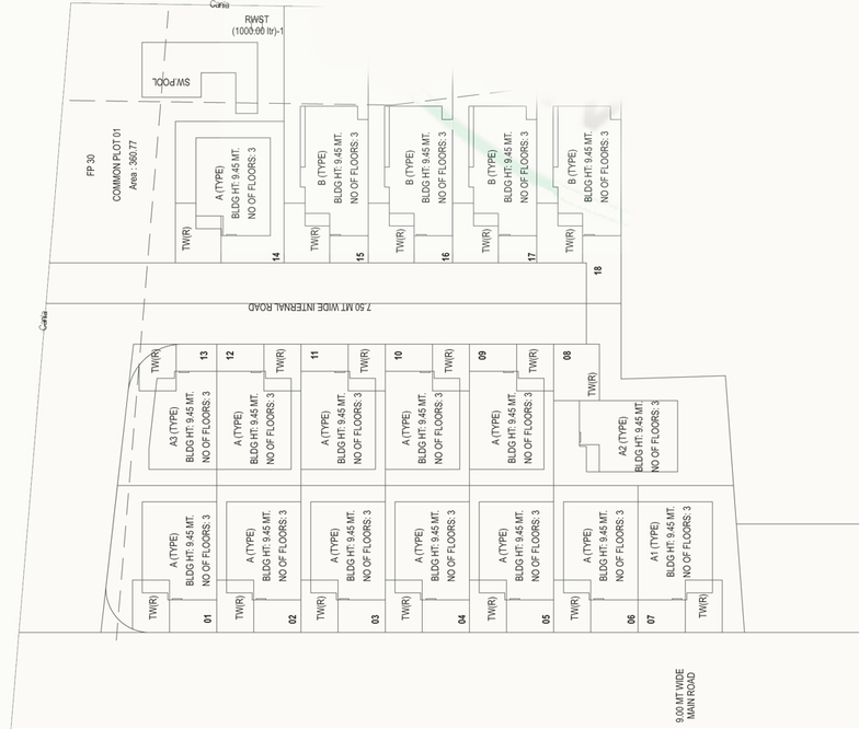Master Plan of Shakti Alora 18 in Bill, Vadodara - Image 129615