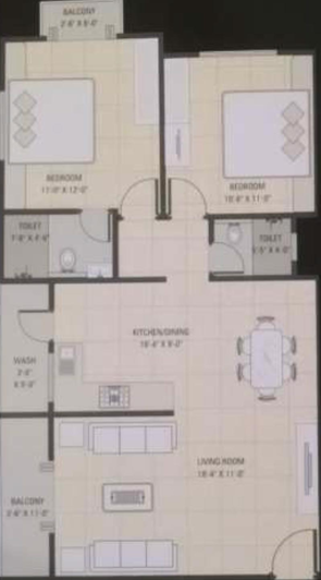2 BHK Flat in Aura Shivaay in Chhani, Vadodara - Image 820731