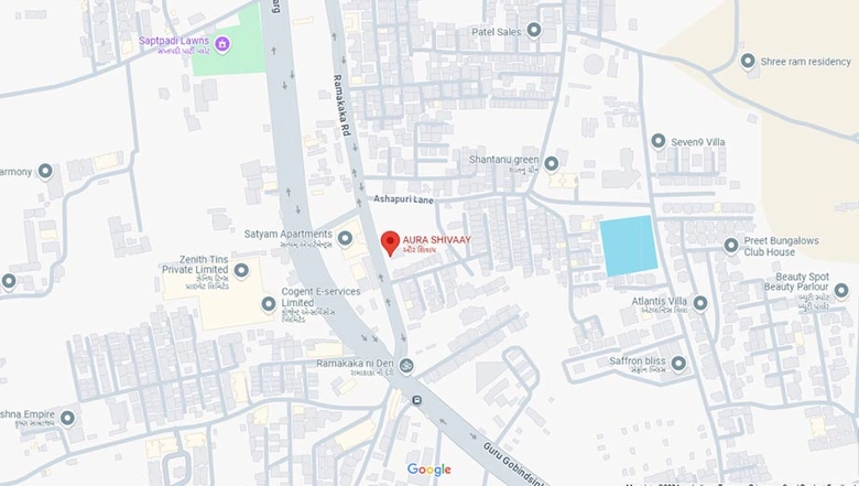Location of Aura Shivaay in Chhani, Vadodara - Image 183017