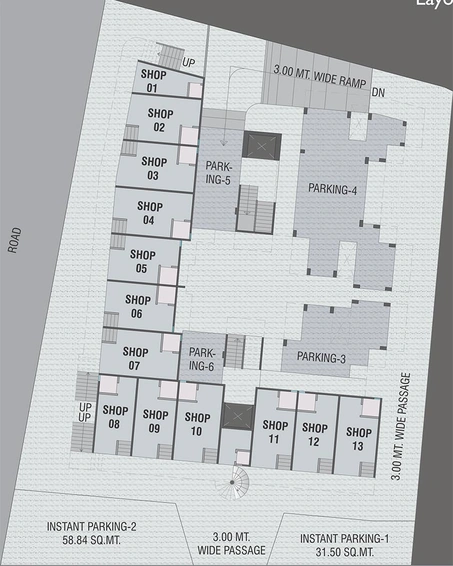 Master Plan of Balaji Square in Vasna Road, Vadodara - Image 183552