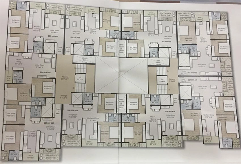 Floor Plan of Balaji Exotica in Chhani, Vadodara - Image 183512