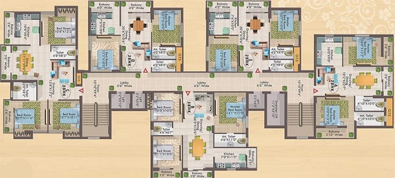 Floor Plan of Srijan Natures Nest in Tupudana, Ranchi - Image 177535
