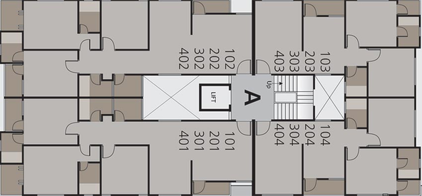 Floor Plan of Parshwa Central Park in Manjalpur, Vadodara - Image 183718
