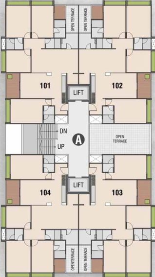 Floor Plan of Tatva Vedkalp in Vastral, Ahmedabad - Image 99242