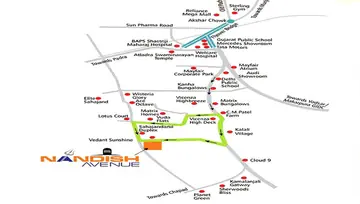 Location of Siddheshwari Nandish Avenue - Image 187399