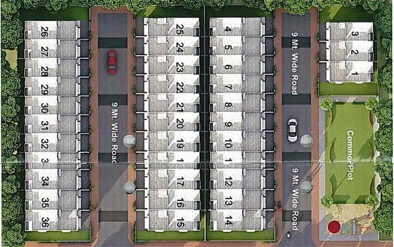 Master Plan of Prakrutee Neel Deep Triplex in Dashrath, Vadodara - Image 190706