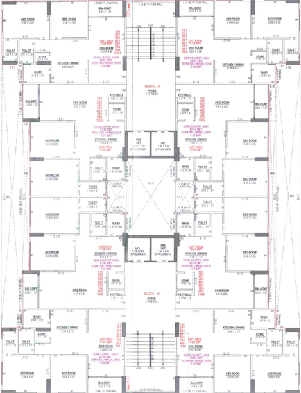 Floor Plan of Sawera Shaligram in Nikol, Ahmedabad - Image 99222