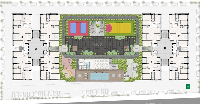 Master Plan of Ganesh Malabar Retreat in Tragad, Ahmedabad - Image 98983