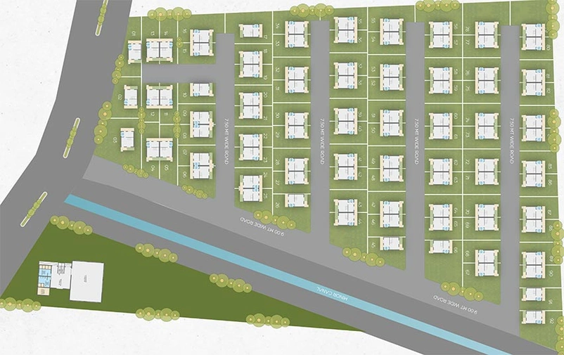 Master Plan of Shreeji Astha in Subhanpura, Vadodara - Image 202291