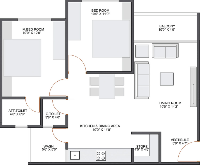 2 BHK Flat in Pramukh Arise in Sargasan, Gandhinagar - Image 682551