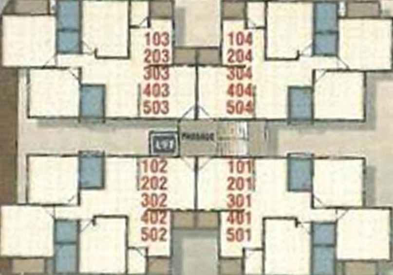 Floor Plan of Swami Shree Yogi Darshan Phase 2 in Chhani, Vadodara - Image 202463