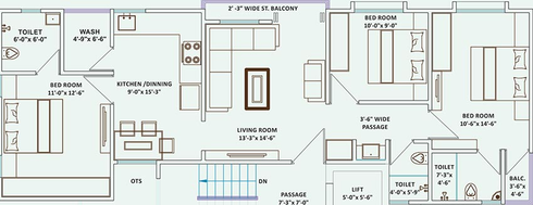 3 BHK Flat in Urbanac Aashrith in Akota, Vadodara - Image 820280