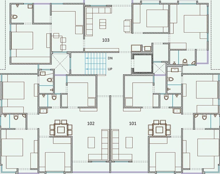 Floor Plan of Urbanac Aashrith in Akota, Vadodara - Image 181703