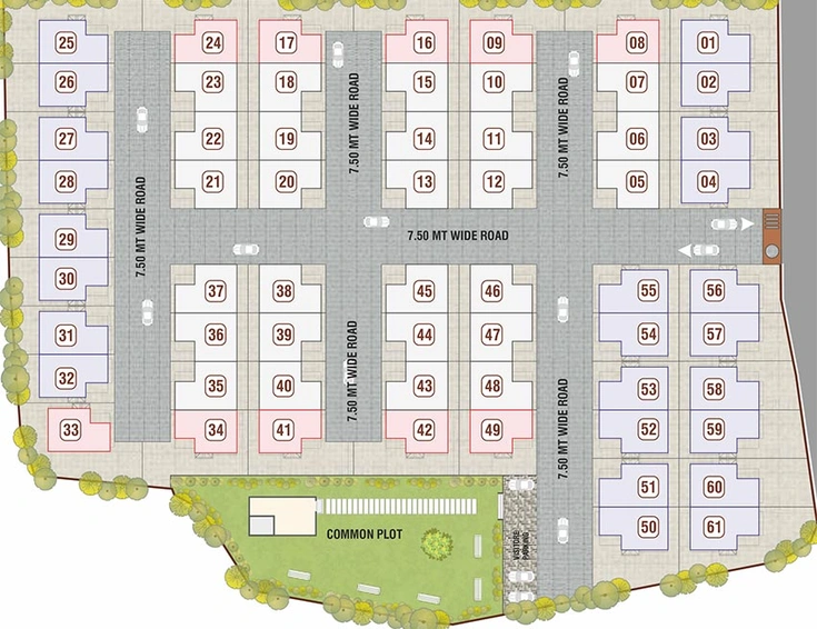 Master Plan of Shiv Bungalows in Bill, Vadodara - Image 194744